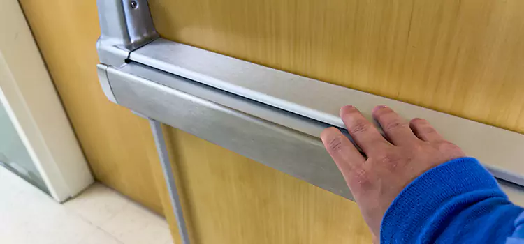 Installing a Push Bar on a Door Dumont